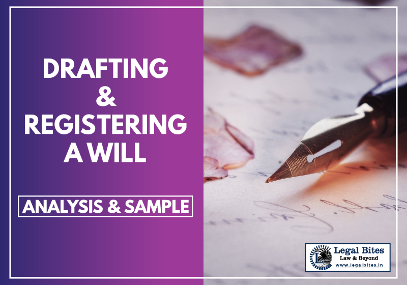 Drafting and Registering a Will Analysis and Sample