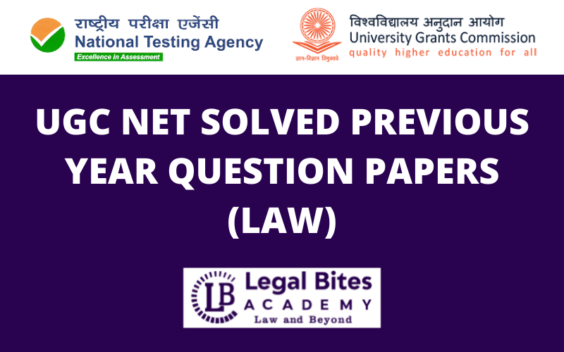 UGC NET September 2019 Paper (Law)