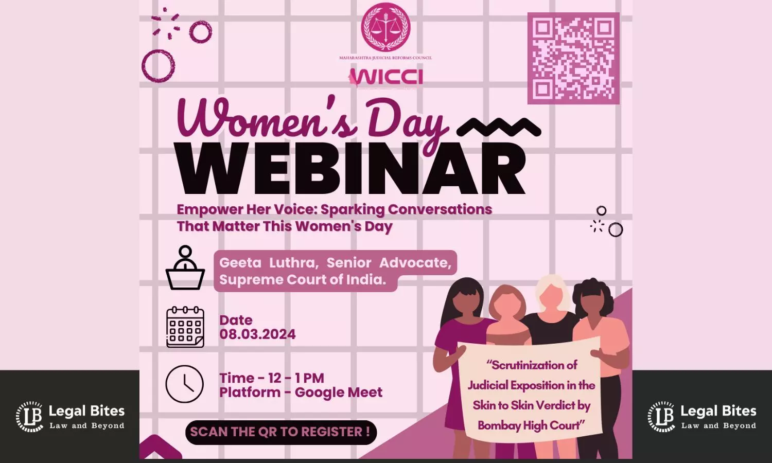 Womens Day Webinar: Scrutinization of Judicial Exposition in the Skin-to-Skin Verdict by Bombay High Court | National Judicial Reforms Council, WICCI